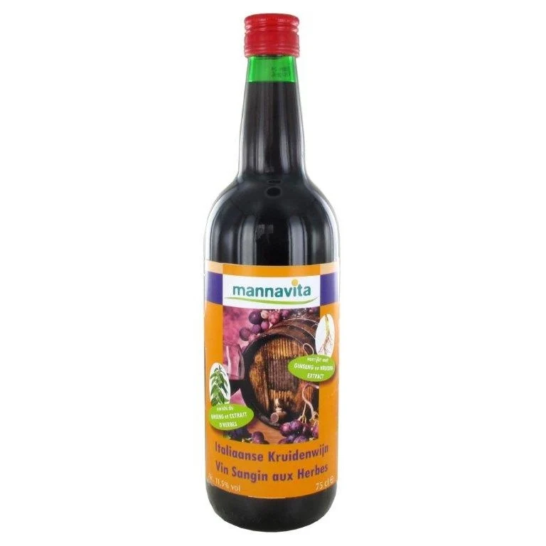 Mannavita Italiaanse kruidenwijn 750ml