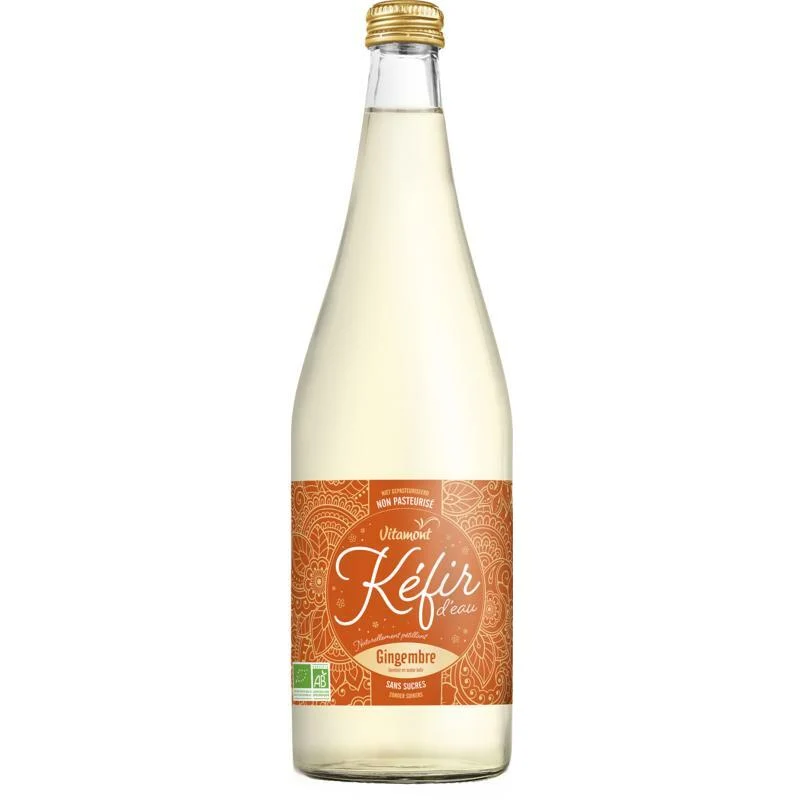 Vitamont Kefir sap met gember zonder suiker bio 750ml