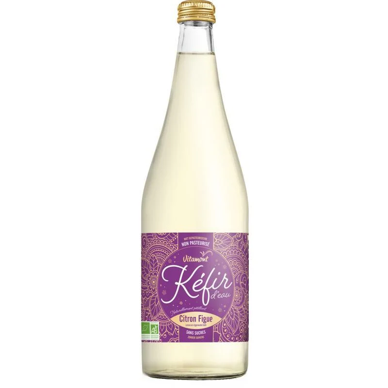 Vitamont Kefir sap met vijg en lemon zonder suiker bio 750ml