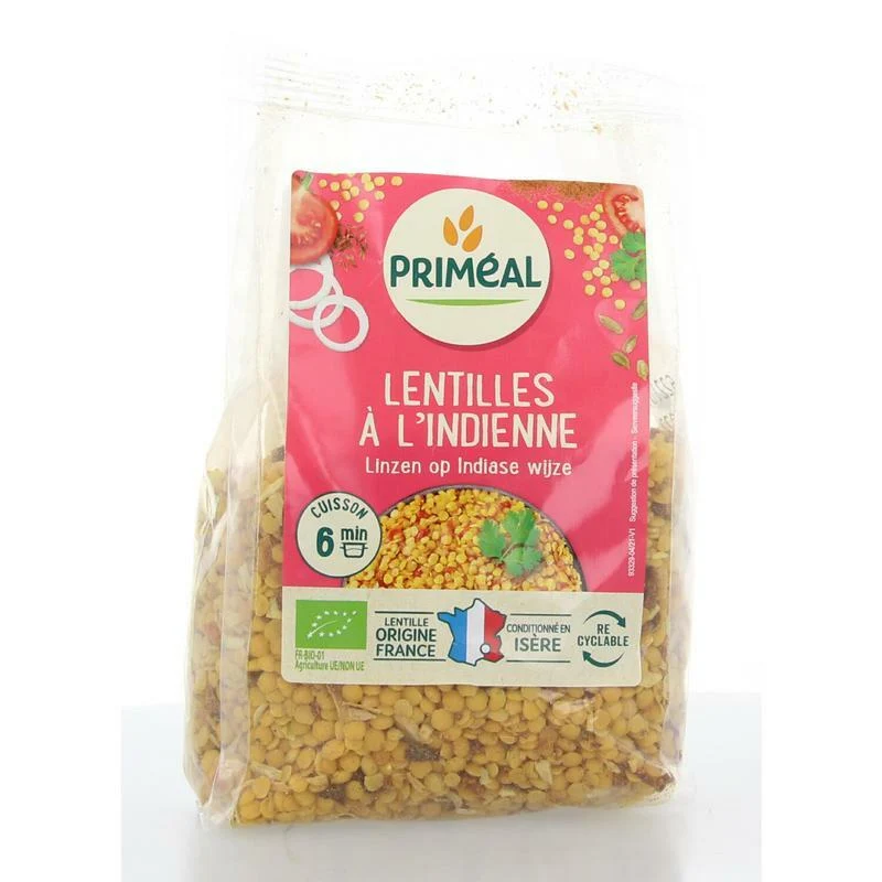 Primeal Linzen Indiaase stijl bio 300g