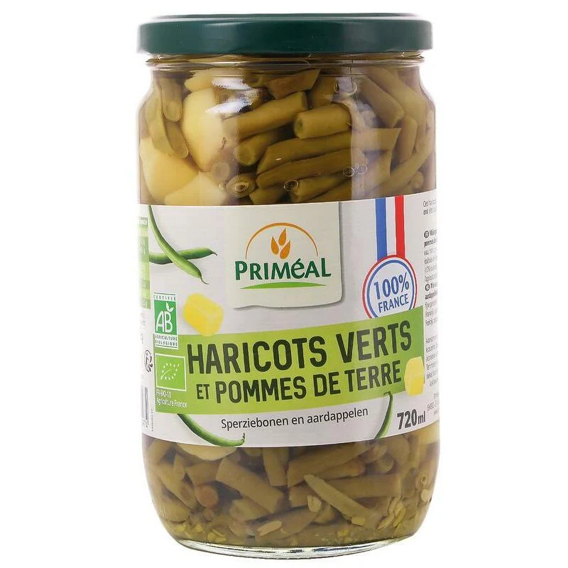 Primeal Haricots met aardappel bio 720ml
