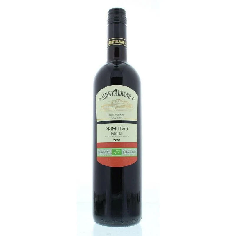 Mont Albano Primitivo puglia bio 750ml