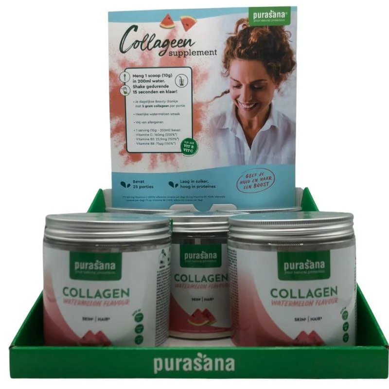 Purasana Collagen watermelon display gevuld/rempli displ