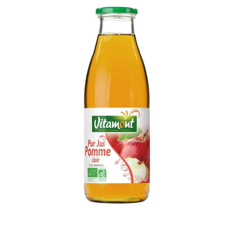 Vitamont Puur appelsap helder bio 750ml