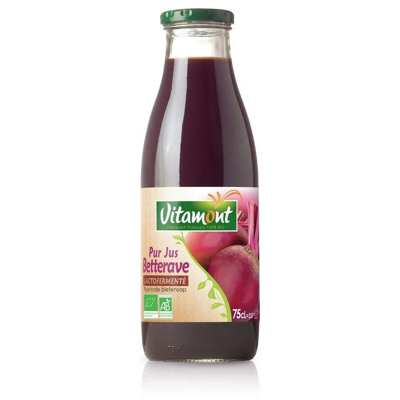 Vitamont Bietensap puur lacto gefermenteerd bio 750ml