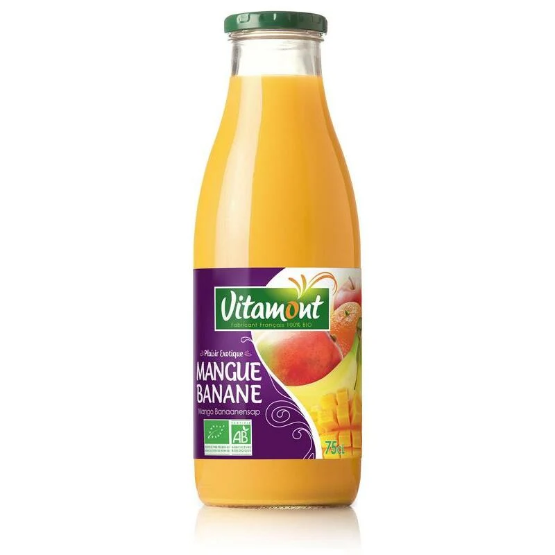 Vitamont Mango banaan cocktail bio 750ml