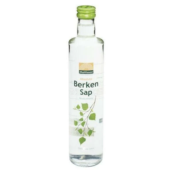 Mattisson Absolute berkensap 100% puur sap bio raw 500ml