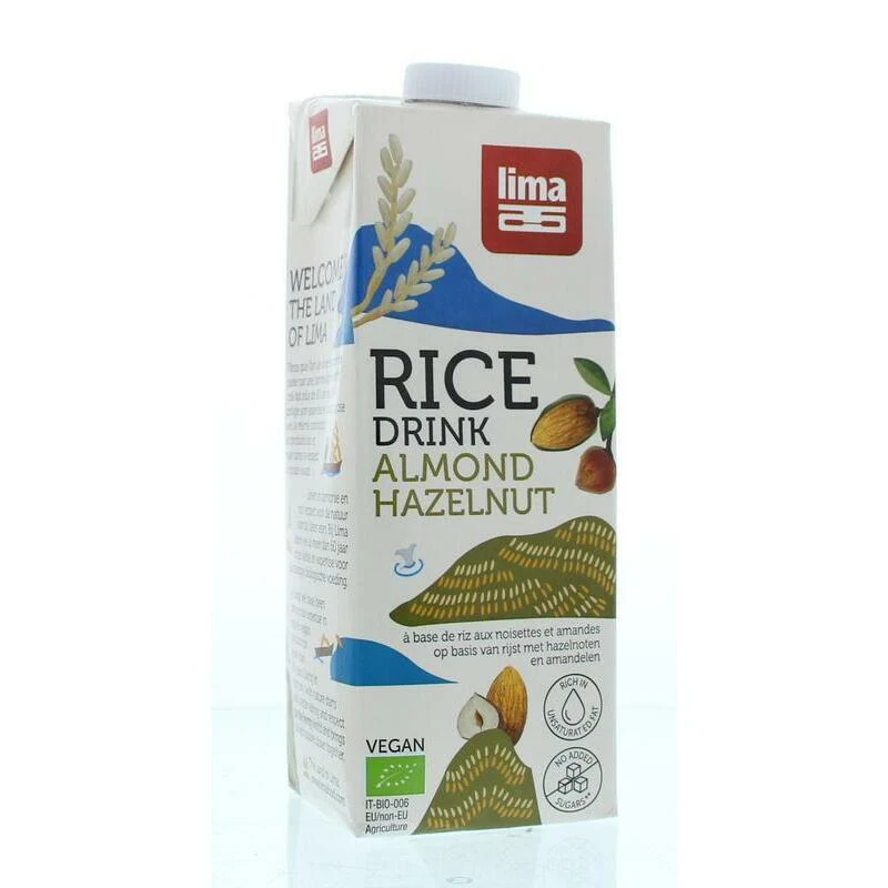 Lima Rice drink hazelnoot amandel bio 1000ml