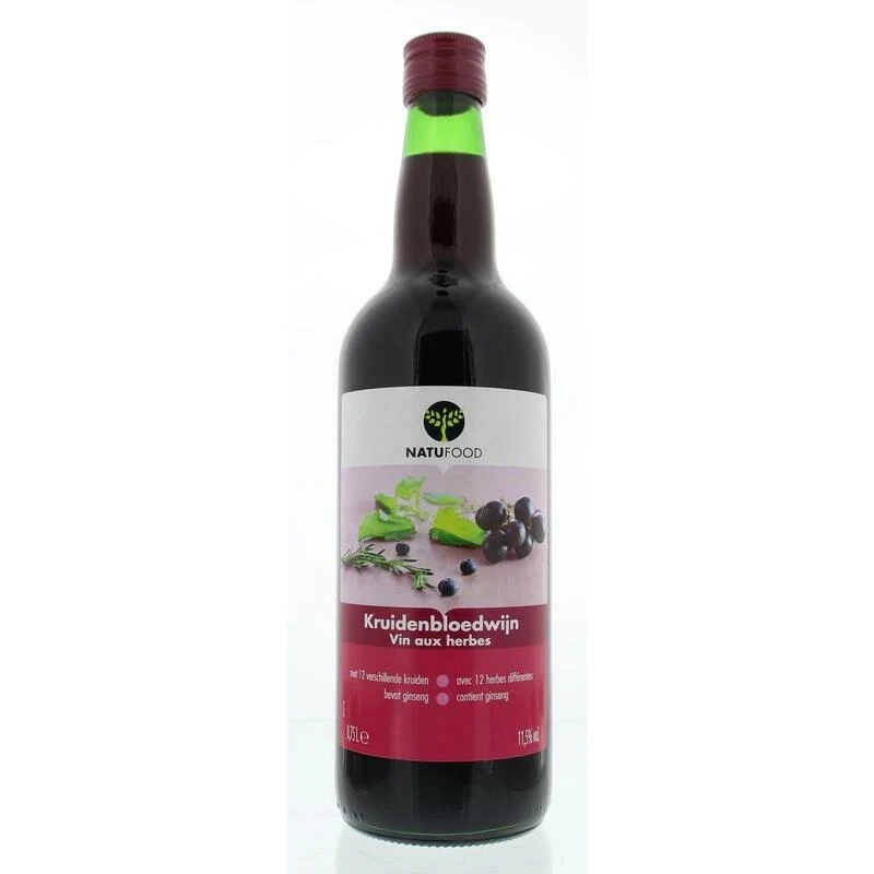 Natufood Kruidenbloedwijn rood 750ml