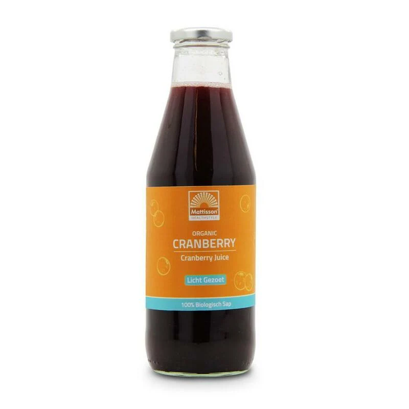 Mattisson Cranberrysap licht zoet bio 750ml