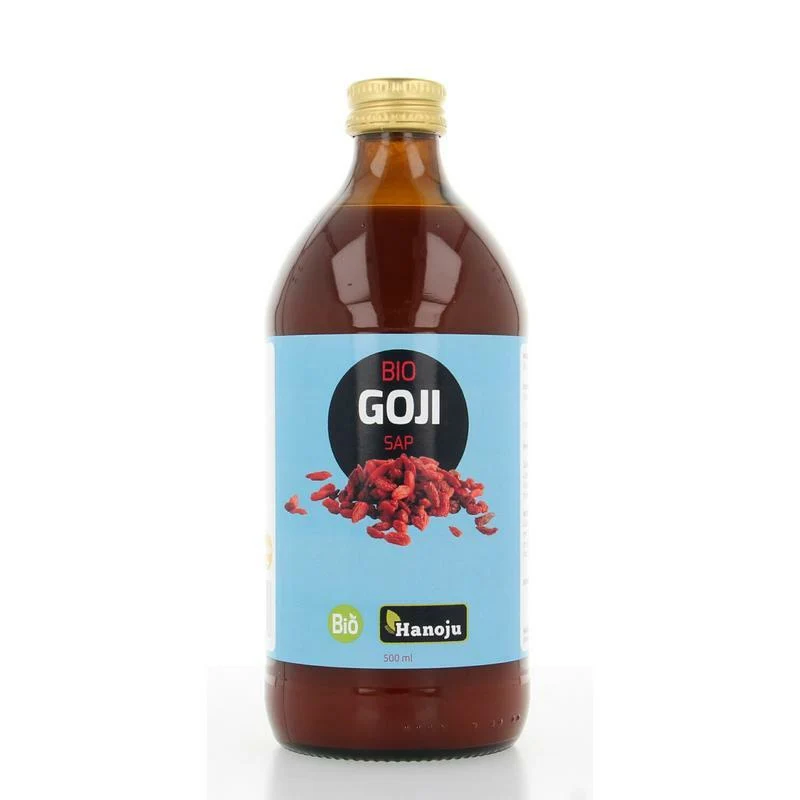 Hanoju Goji premium 100% sap glas fles bio 500ml