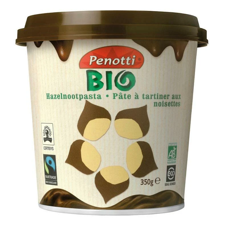 Penotti Hazelnootpasta fair trade bio 350g