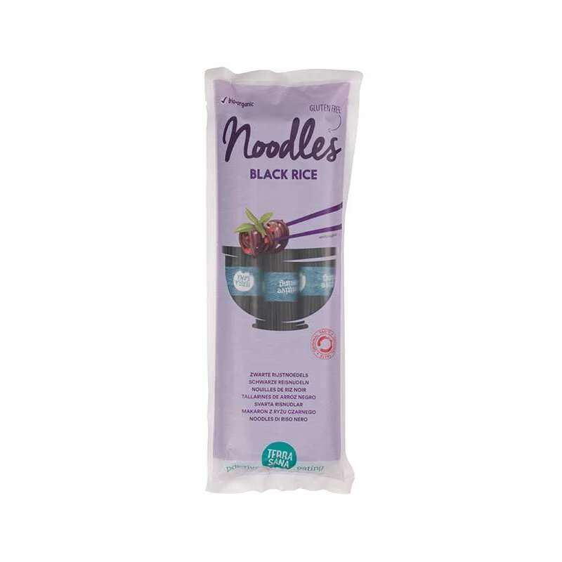 Terrasana Zwarte rijstnoedels bio 250g