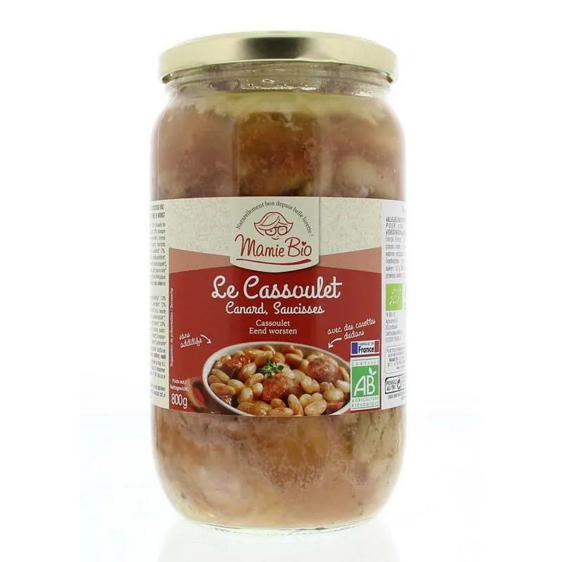 Mamie Bio Cassoulet met varkensvlees bio 800g