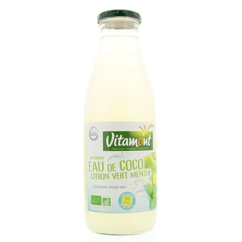 Vitamont Kokoswater lime mint bio 750ml