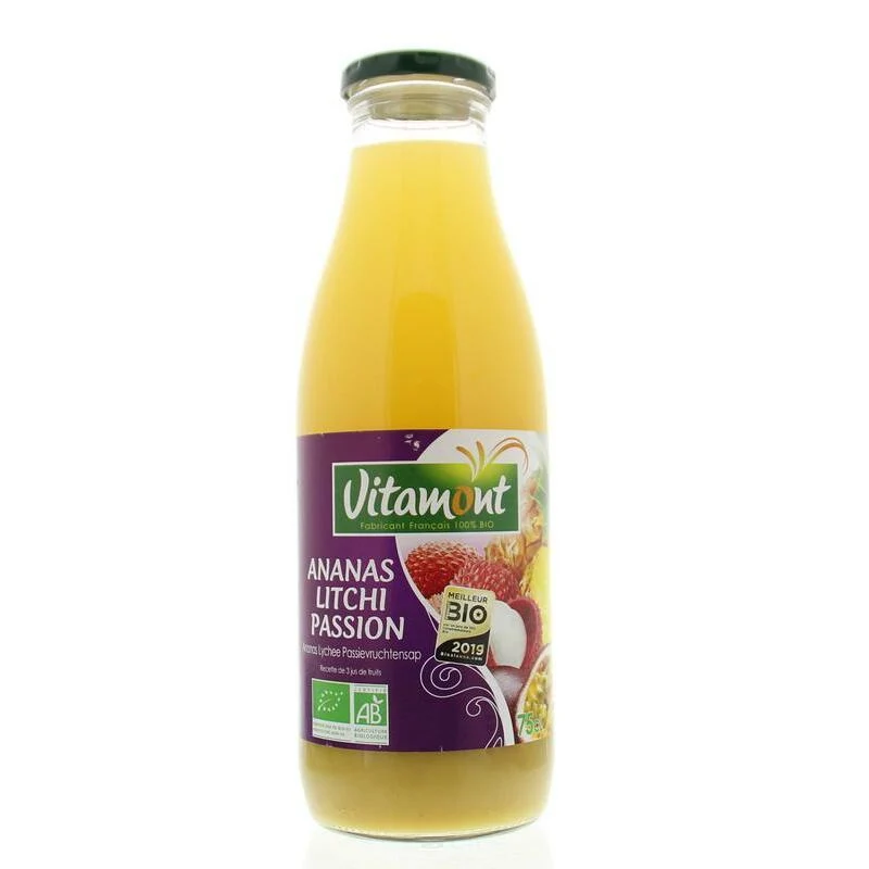 Vitamont Ananas litchi passion bio 750ml