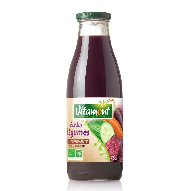 Vitamont Puur groentesap lacto gefermenteerd bio 750ml
