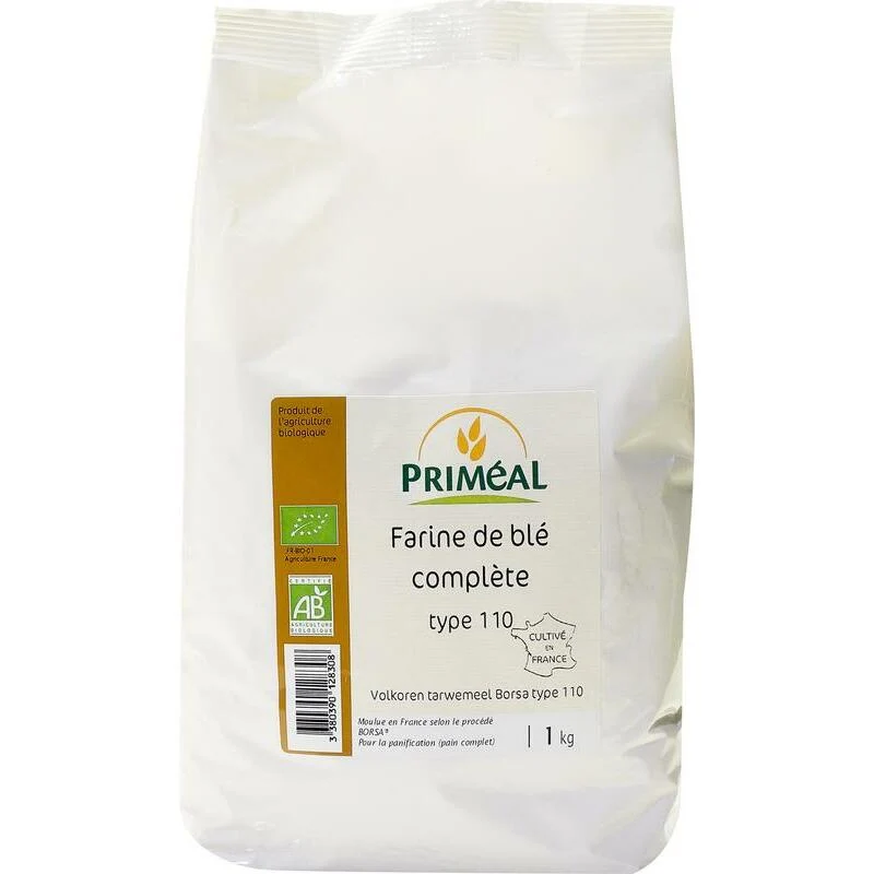 Primeal Half volkoren tarwemeel borsa 110 bio 1000g