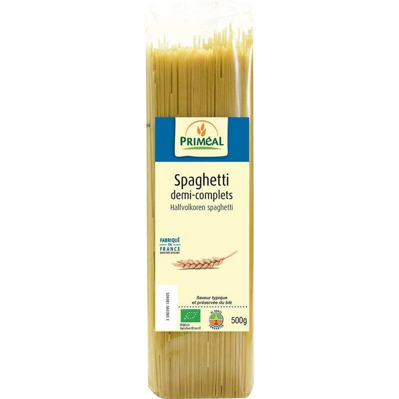 Primeal Halfvolkoren spaghetti bio 500g