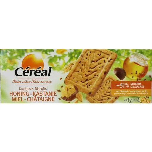 Cereal Koekjes honing/kastanje 200g