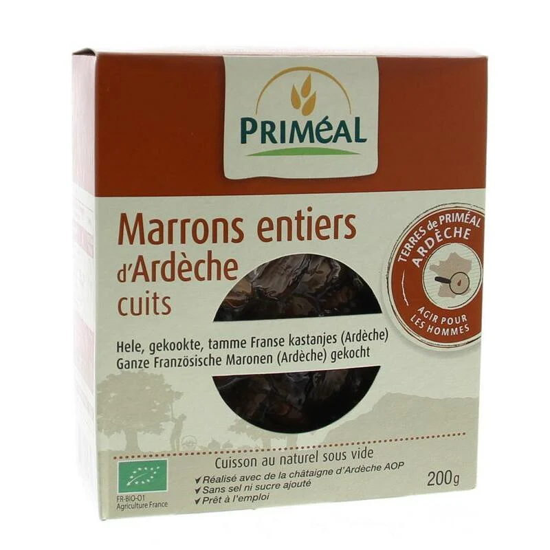 Primeal Kastanje heel gekookt bio 200g