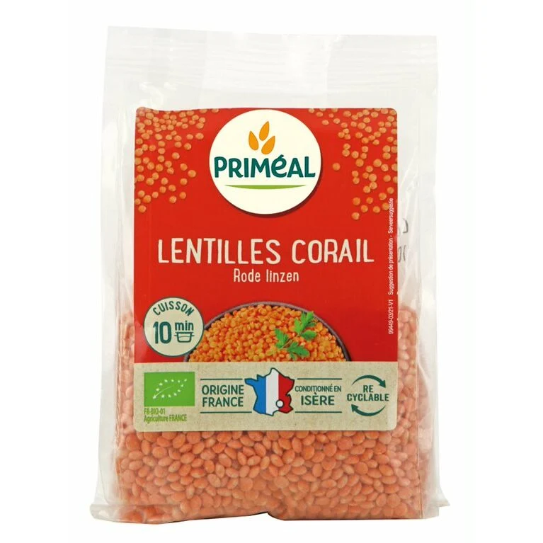 Primeal Rode linzen bio 250g