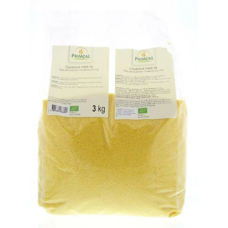 Primeal Couscous mais rijst bio 3kg