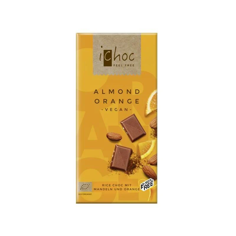 Ichoc Almond orange vegan bio 80g