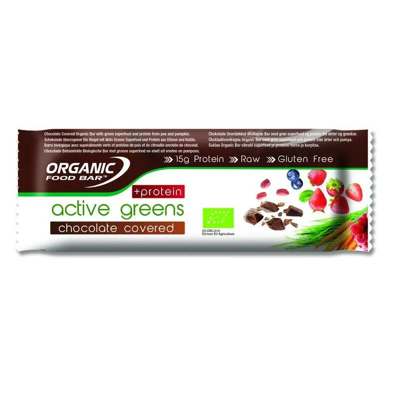 Organic Food Bar active greens chocolade c protein bio 75g