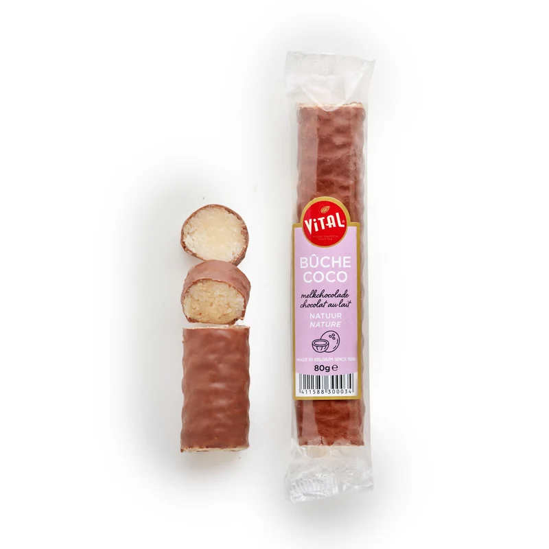 Buche coco melkchocolade 80g