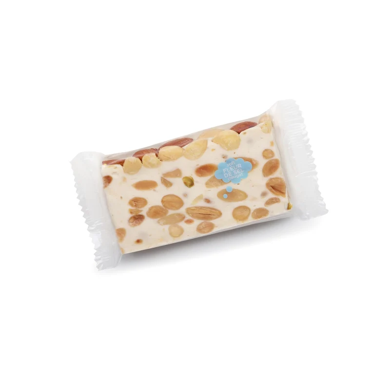 Nougat fleur de sel - zachte slice 100g