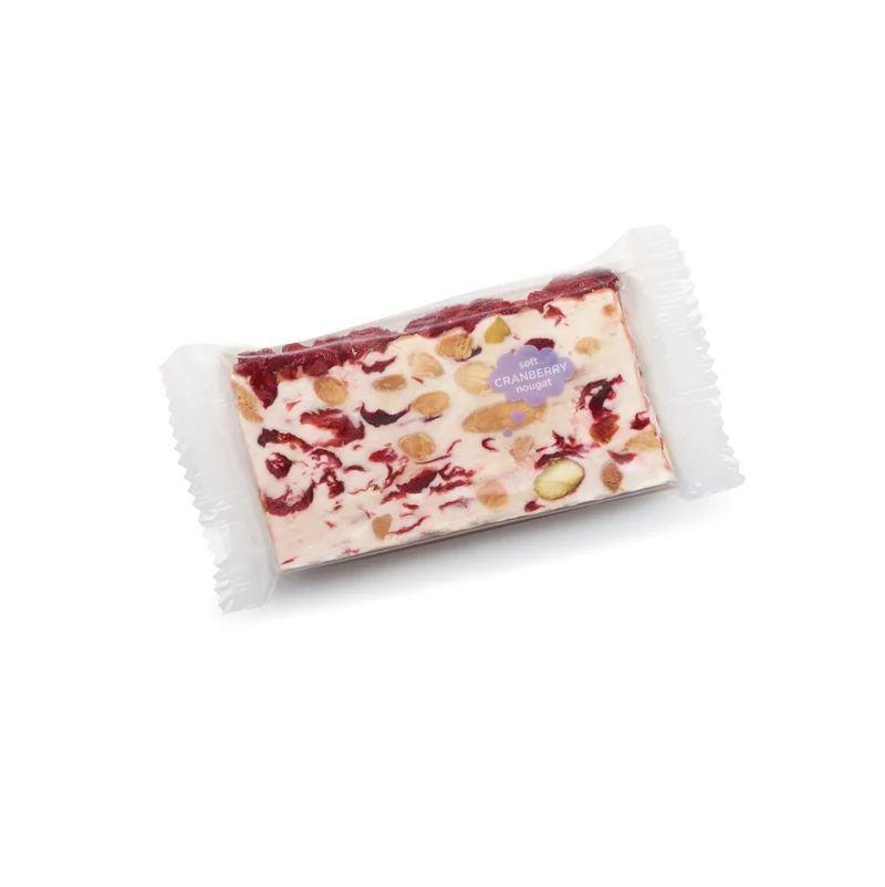 Nougat cranberry - zachte slice 100g