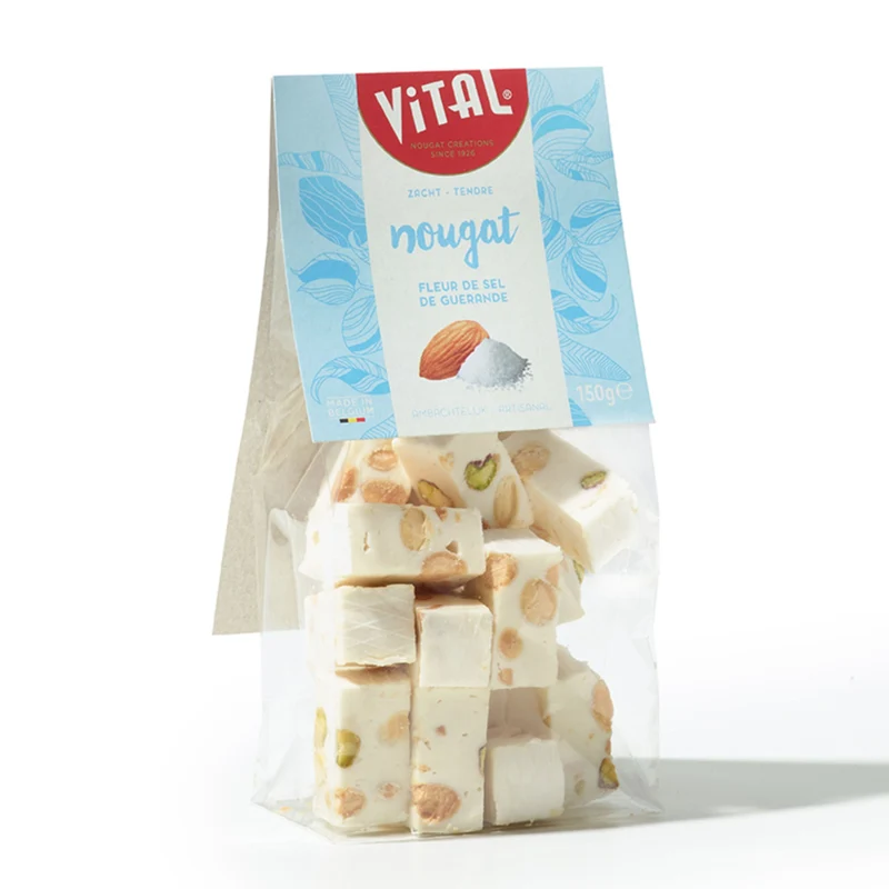 Nougat fleur de sel - zacht, 150g
