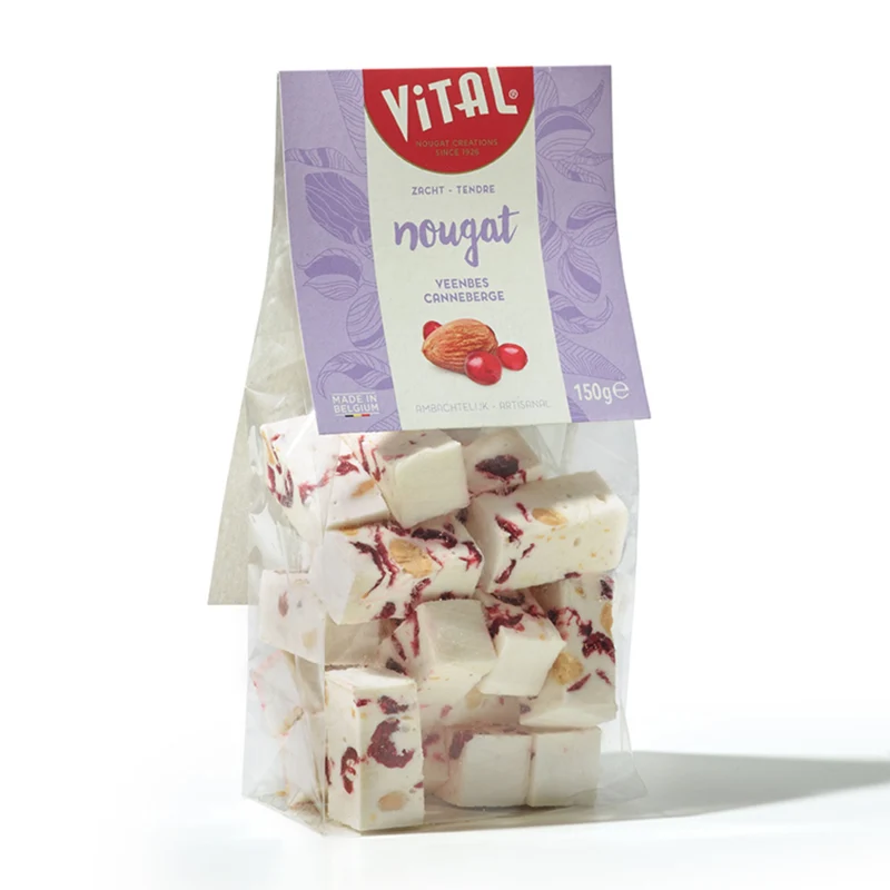 Nougat cranberry - zacht, 150g