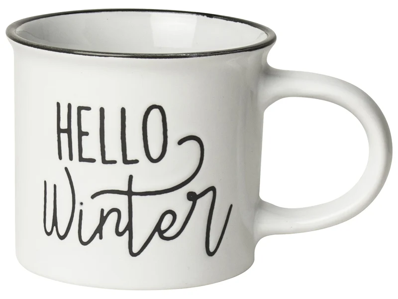 Gusta keramieken mok "Hello Winter"