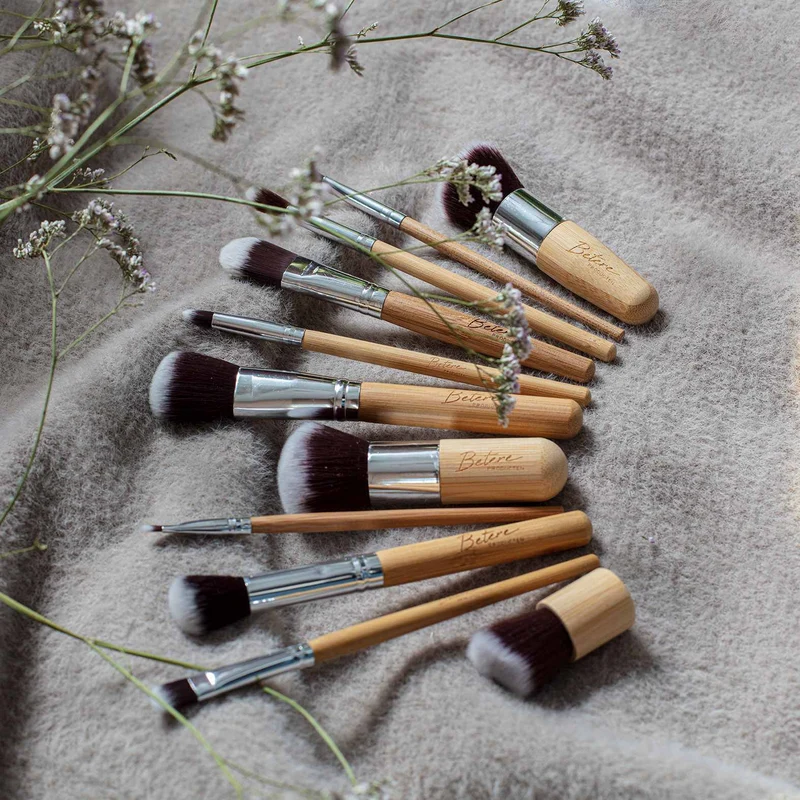 Vegan Make-up kwasten van bamboe