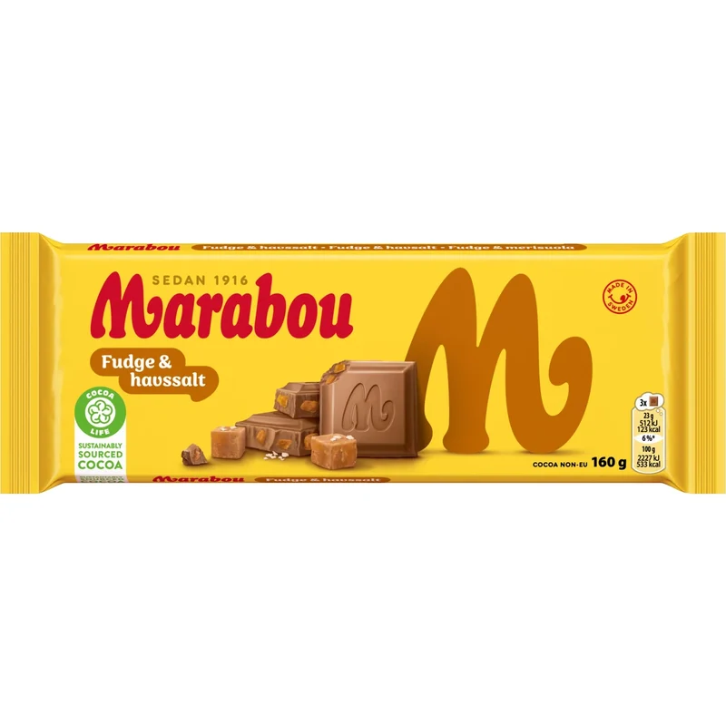Marabou - Chocolade reep - Fudge & Havssalt