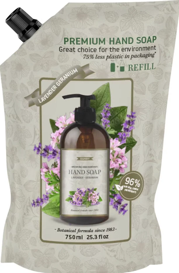 Gunry - Luxe Handzeep Eco Navul - Lavender Geranium