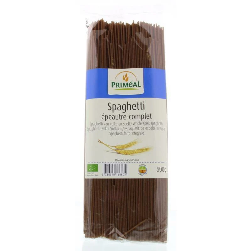 Primeal Spelt spaghetti volkoren bio 500g