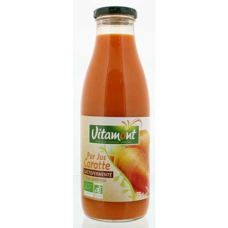 Vitamont Puur wortelsap lacto gefermenteerd bio 750ml