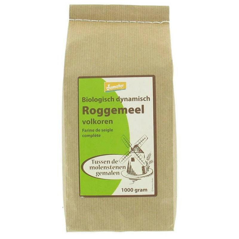 Hermus Roggemeel volkoren demeter bio 1000g