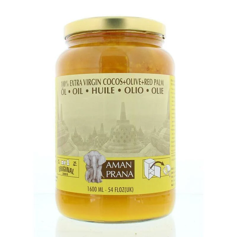 Amanprana Kokos-olijf-rode palm bio 1600ml
