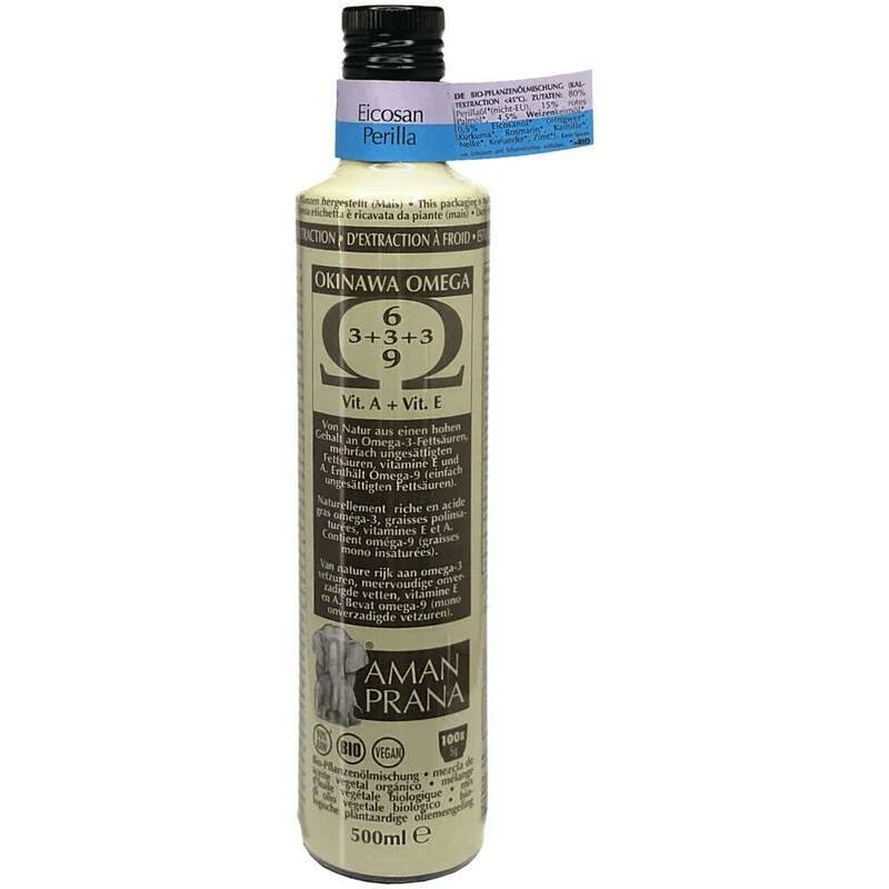 Amanprana Eicosan perilla okinawa olie bio 500ml