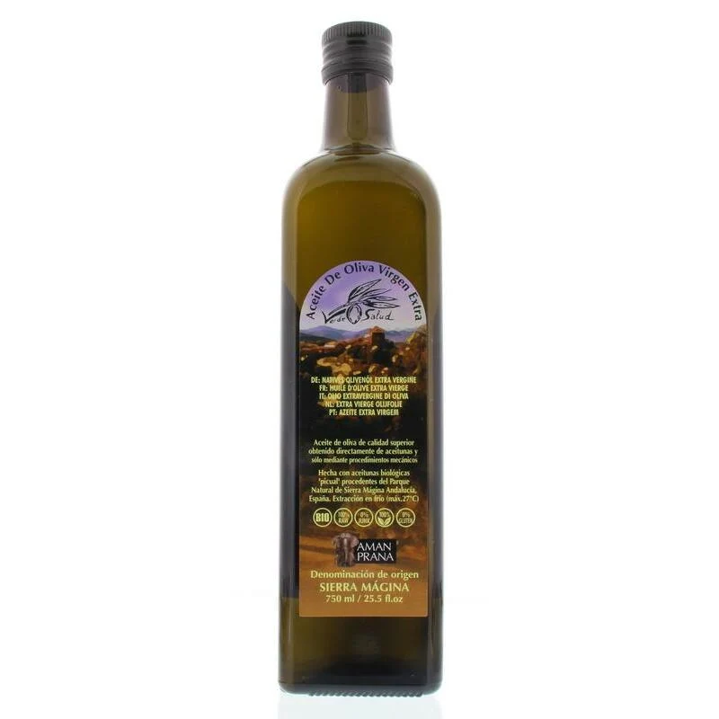 Amanprana Verde salud extra vierge olijfolie bio 750ml