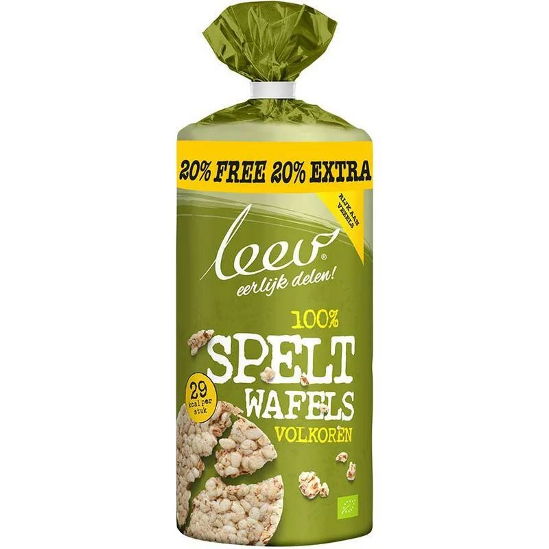 Leev Speltwafels volkoren bio 120g