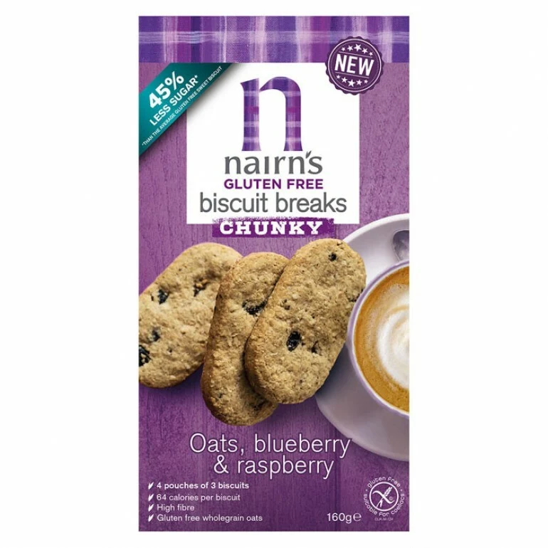 Nairns Breakfast biscuit blueberry & raspberry 160g