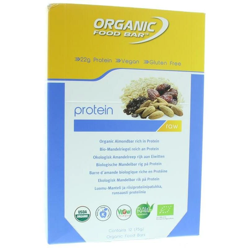 Organic Food Bar protein original 75 gram bio 12x75g