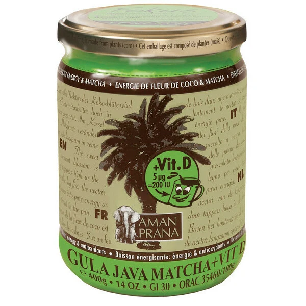 Amanprana Gula java matcha + vitamine D bio 400g