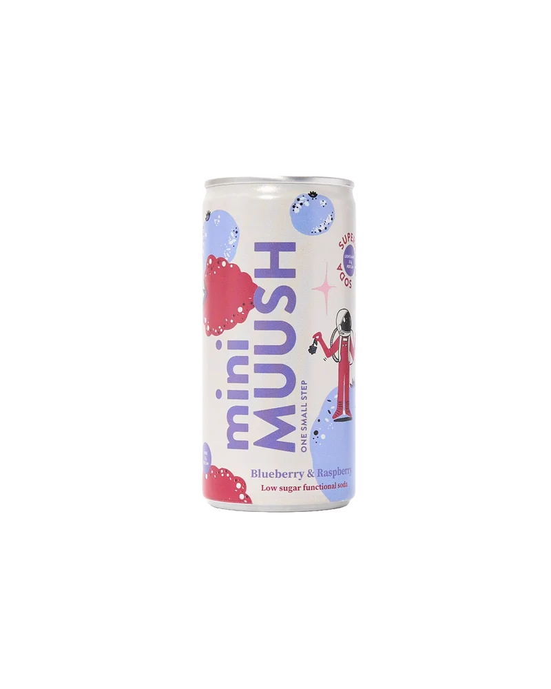 Mini Blueberry & Raspberry Lion's Mane Soda (200ml)