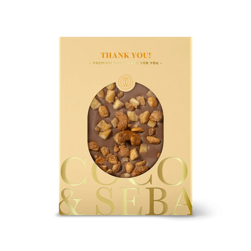 Thank You Plak Melkchocolade Appel Amandel 5 spices